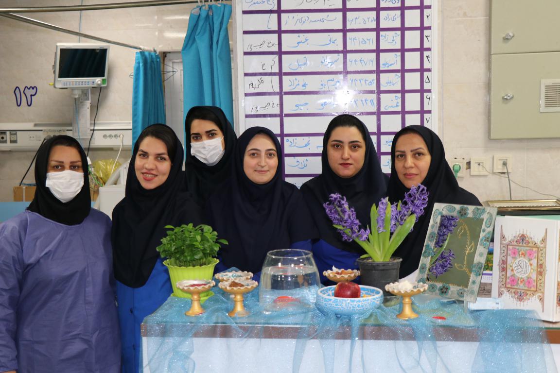ارائه خدمات نوروزی مدافعان سلامت بیمارستان شهید یحیی‌نژاد در ایام نوروز